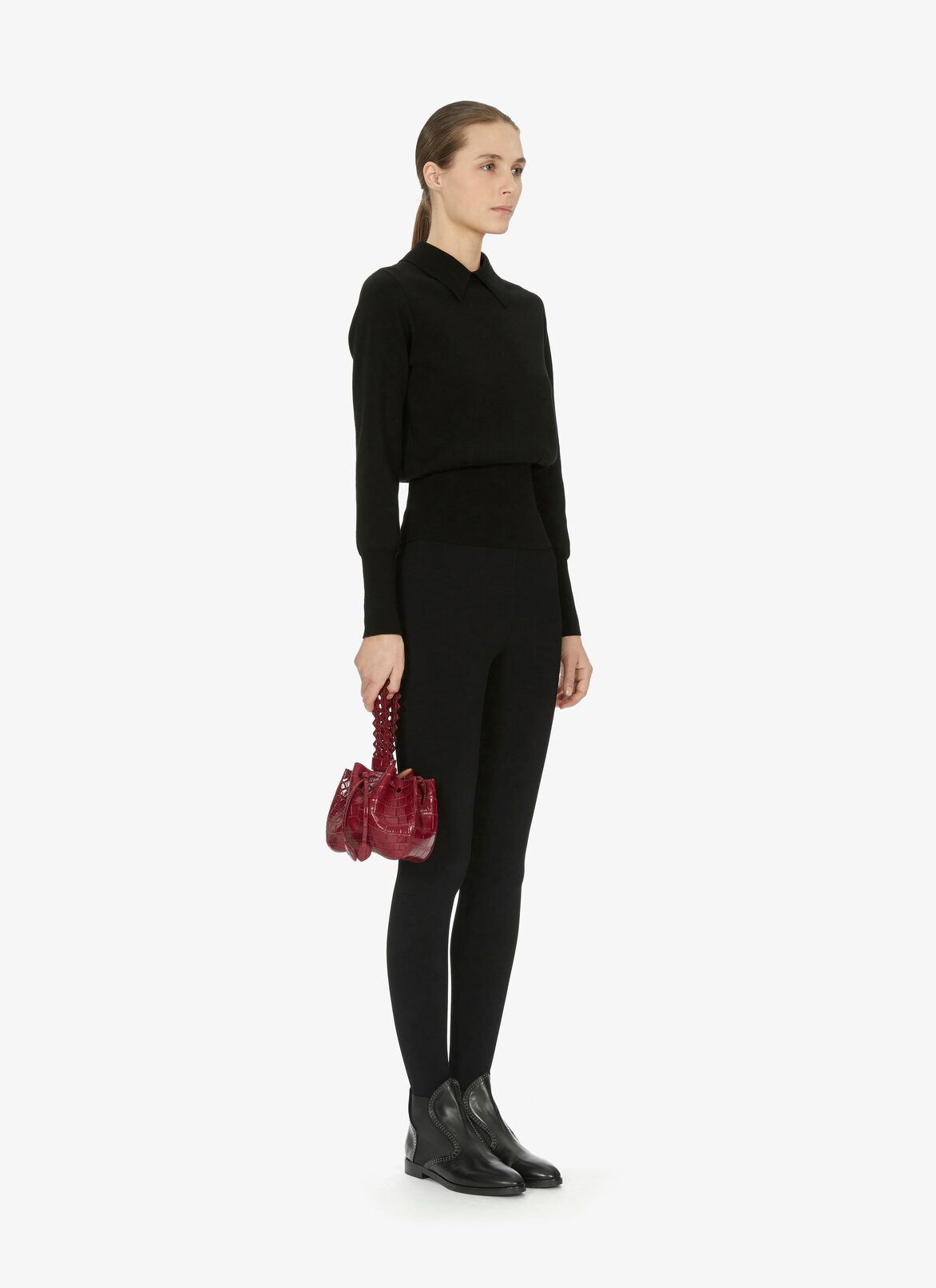 ROSEMARIE MINI ALLIGATOR MIL.VIENNE STRA BORDEAUX ALAÏA  ROSEMARIE MINI ALLIGATOR MIL.VIENNE STRA BORDEAUX BORDEAUX